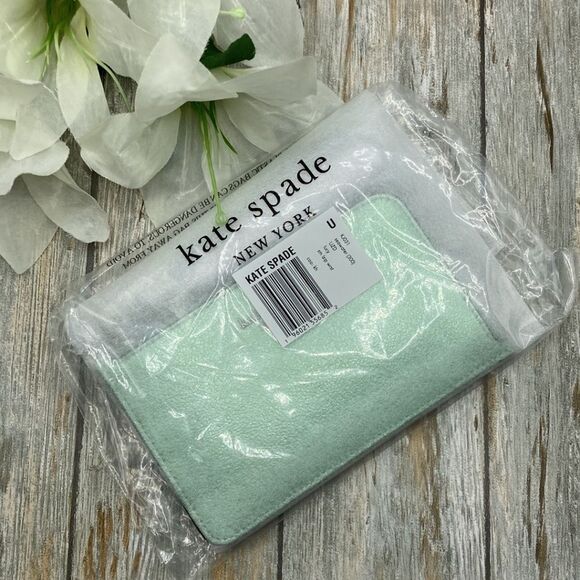 Kate Spade Lucy Metallic Small L-zip Wristlet Bag Wallet Purse - Picture 6 of 9